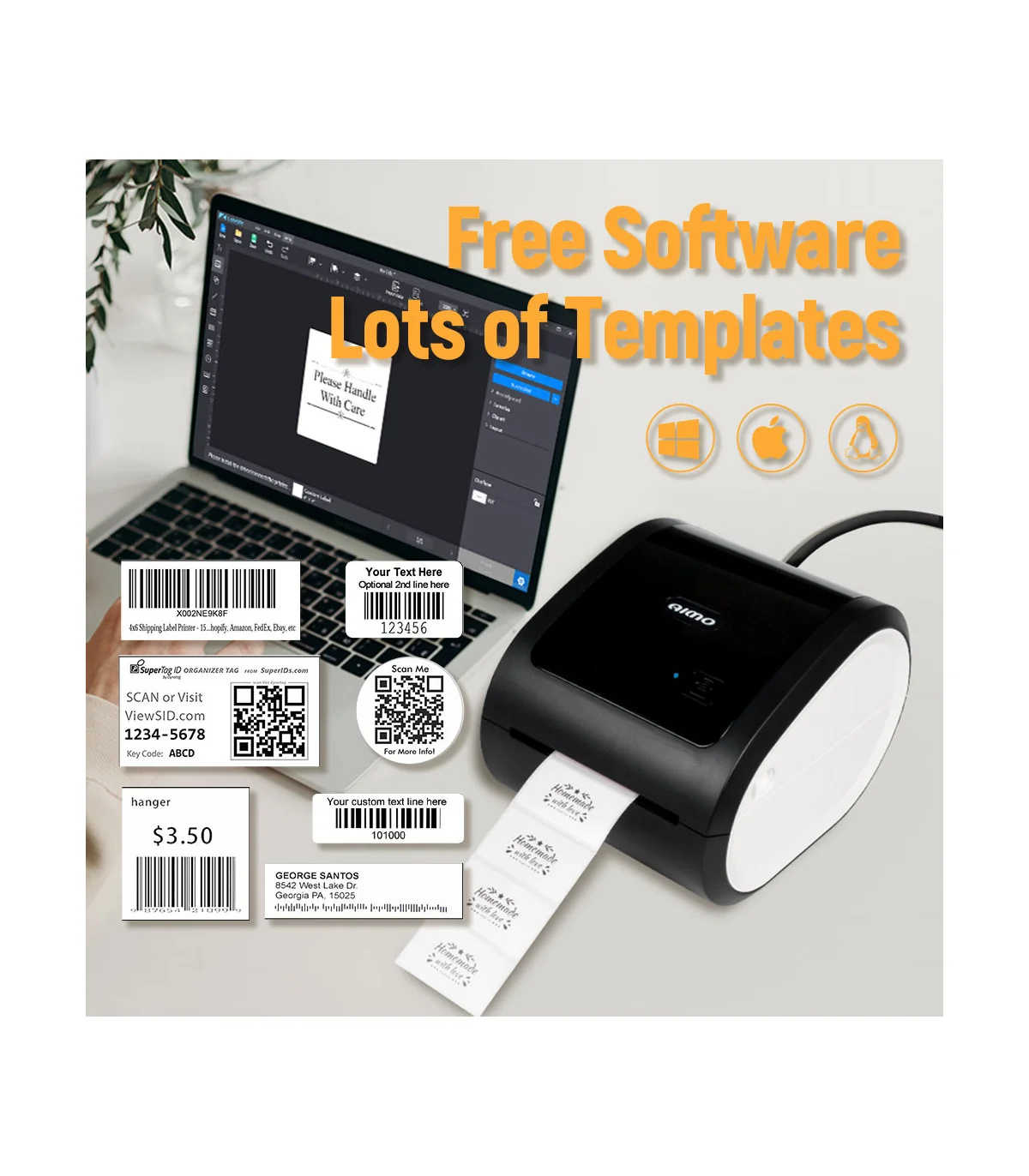 AIMO D520BT - Máy in nhãn vận đơn, in nhãn đơn hàng | AIMO Việt Nam