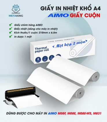 Giấy in nhiệt A4 dạng cuộn cho M831 | AIMO Việt Nam