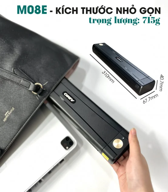 Máy in A4 di động AIMO M08E | AIMO Việt Nam