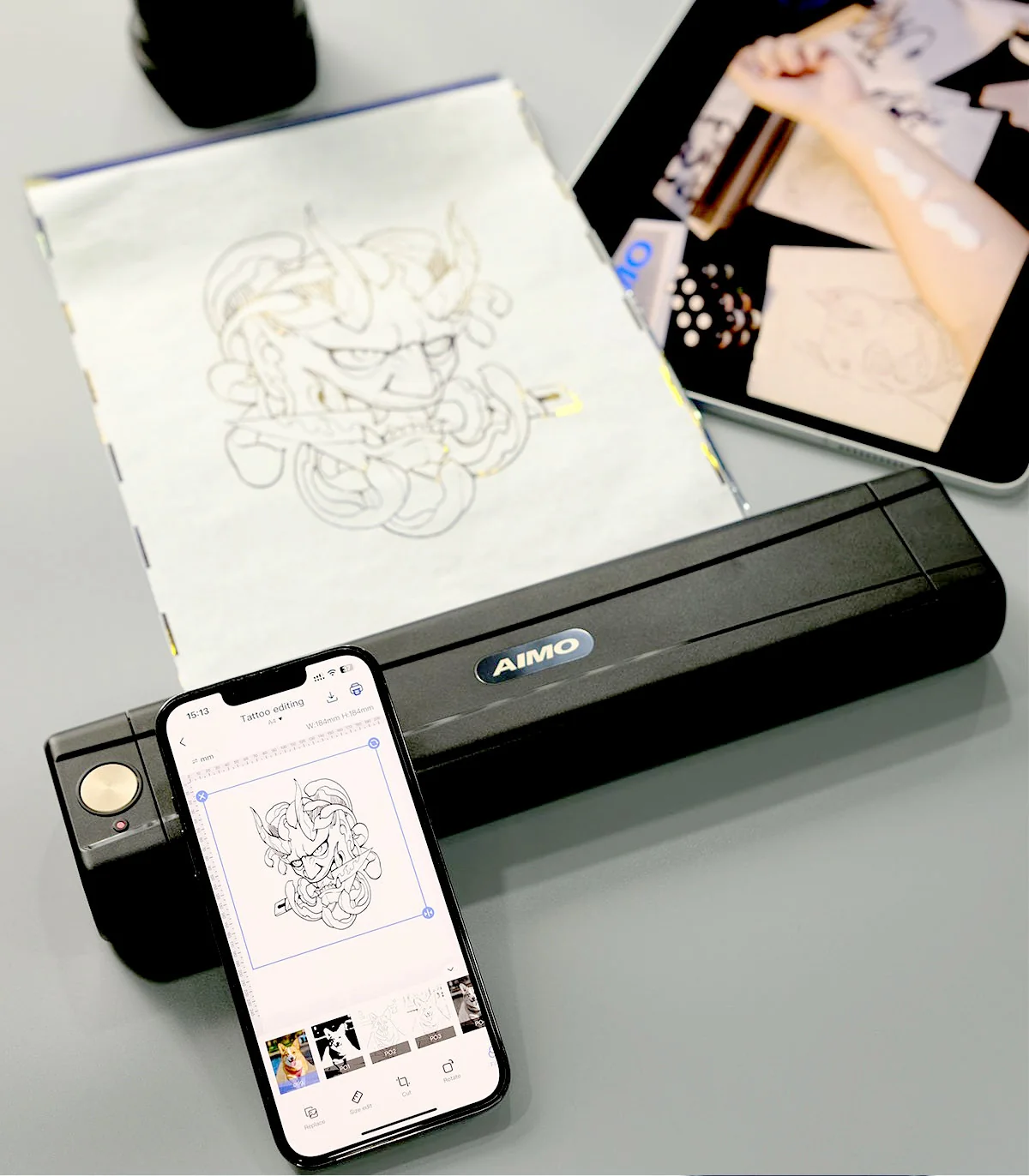 Máy Scan Hình Xăm AIMO M08E-WS | AIMO Việt Nam