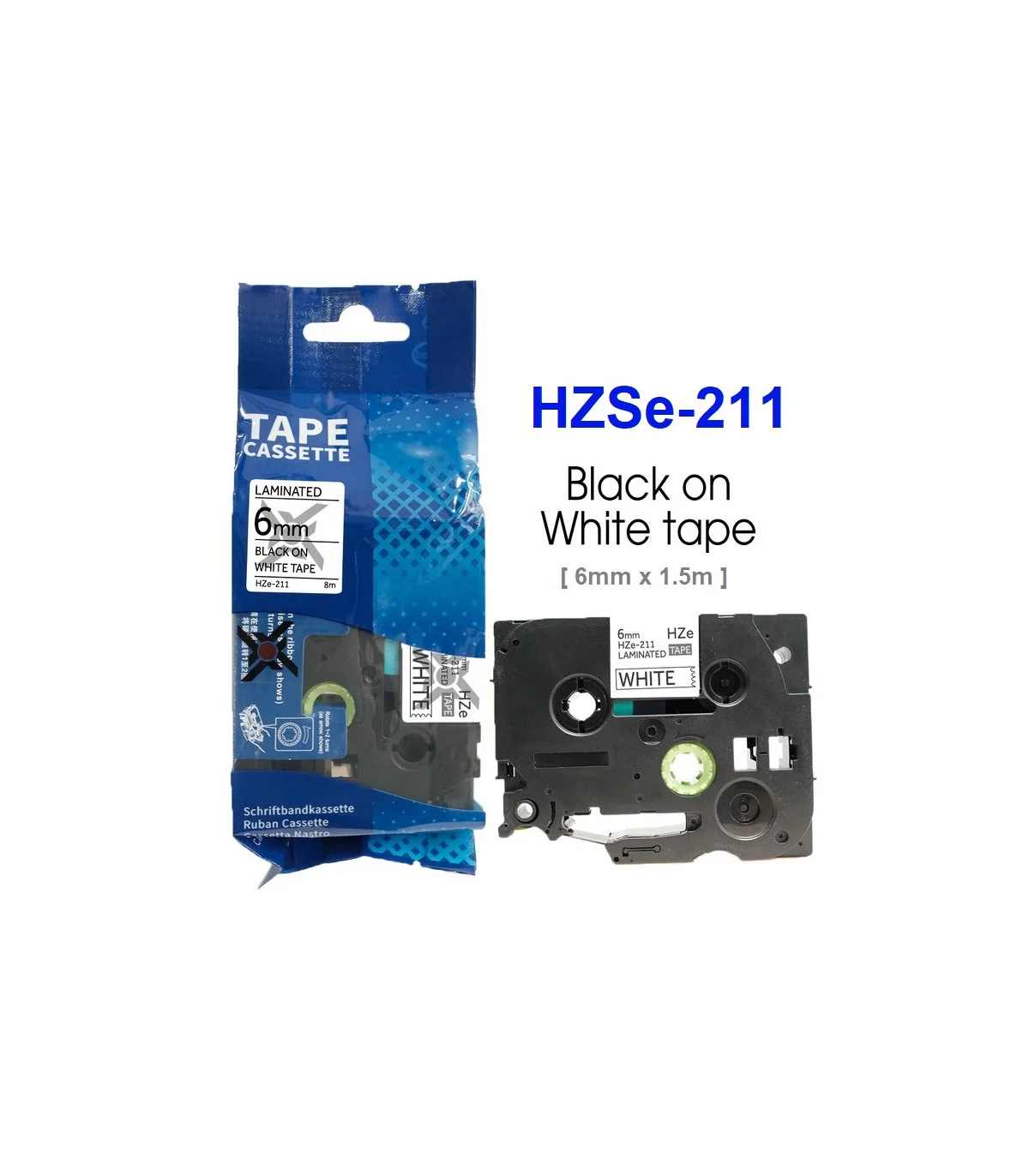 Băng Ống Co Nhiệt HZSe-211, 6mm X 1,5m, Cáp 1.7-3.2mm, Trắng | AIMO Việt Nam
