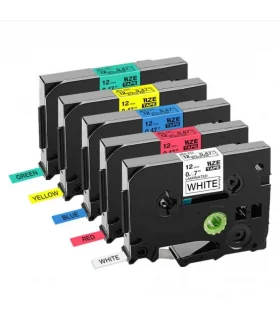 Nhãn HZe-511 (TZe-511), 6mm X 8m, Chữ đen - nền xanh dương | AIMO Việt Nam