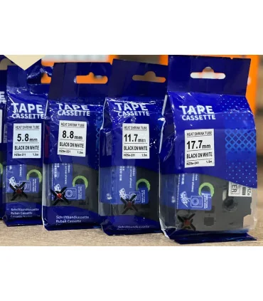 Băng Ống Co Nhiệt HZSe-221, 9mm X 1,5m, Cáp 2.6-5.1mm, Trắng | AIMO Việt Nam