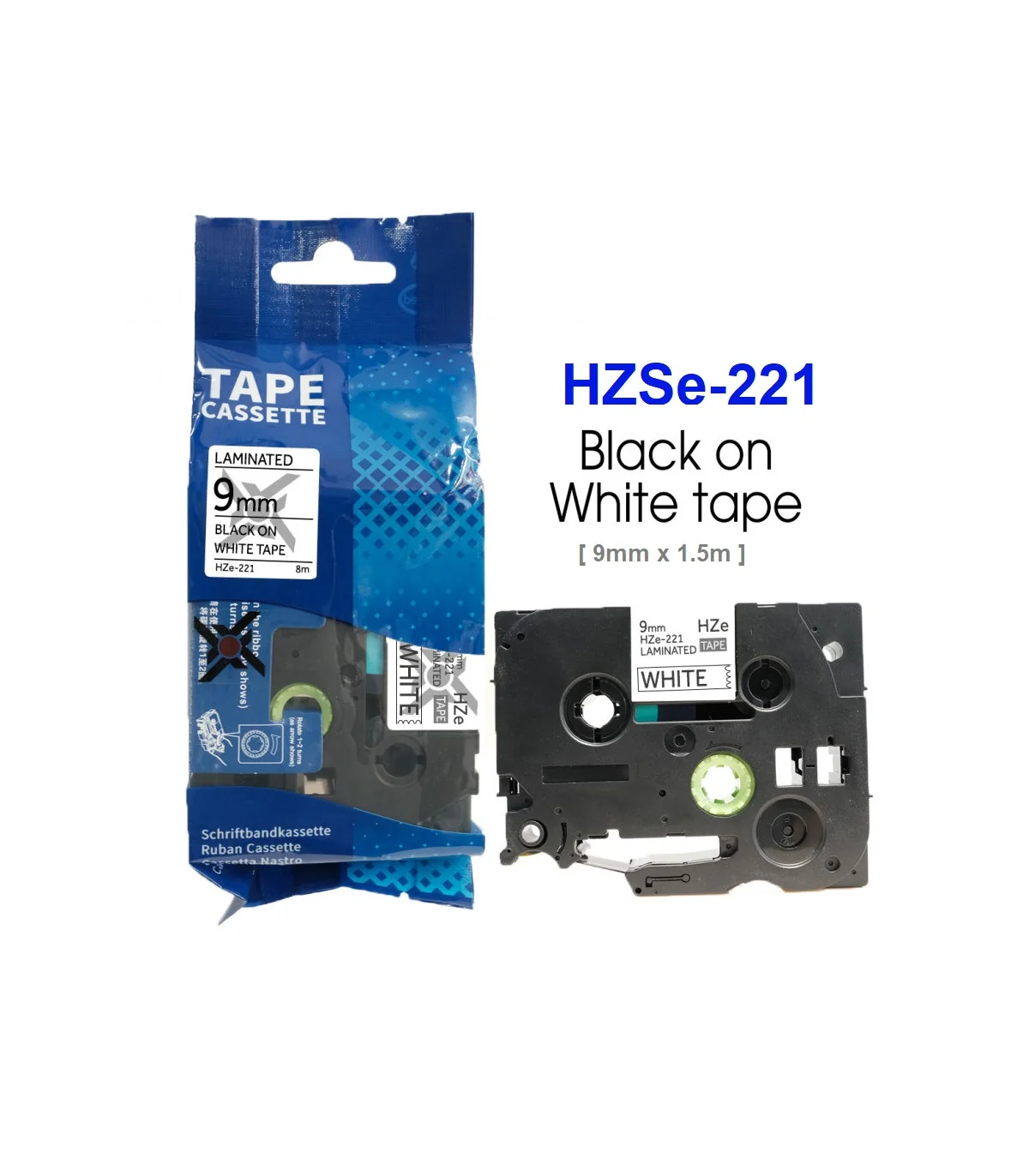 Băng Ống Co Nhiệt HZSe-221, 9mm X 1,5m, Cáp 2.6-5.1mm, Trắng | AIMO Việt Nam