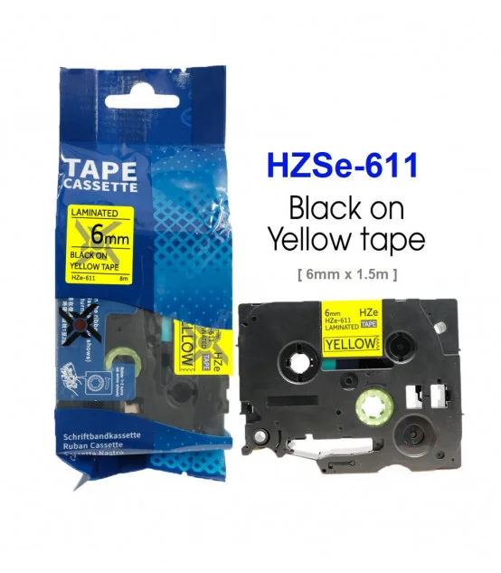 Băng Ống Co Nhiệt HZSe-611, 6mm X 1,5m, Cáp 1.7-3.2mm, Vàng | AIMO Việt Nam