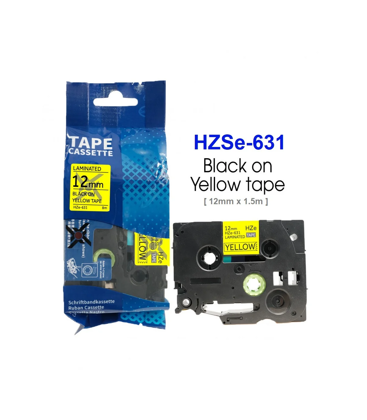 Băng Ống Co Nhiệt HZSe-631, 12mm X 1,5m, Cáp 3.6-7.0mm, Vàng | AIMO Việt Nam