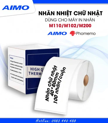 Nhãn giấy cho M110/M120 | AIMO Việt Nam