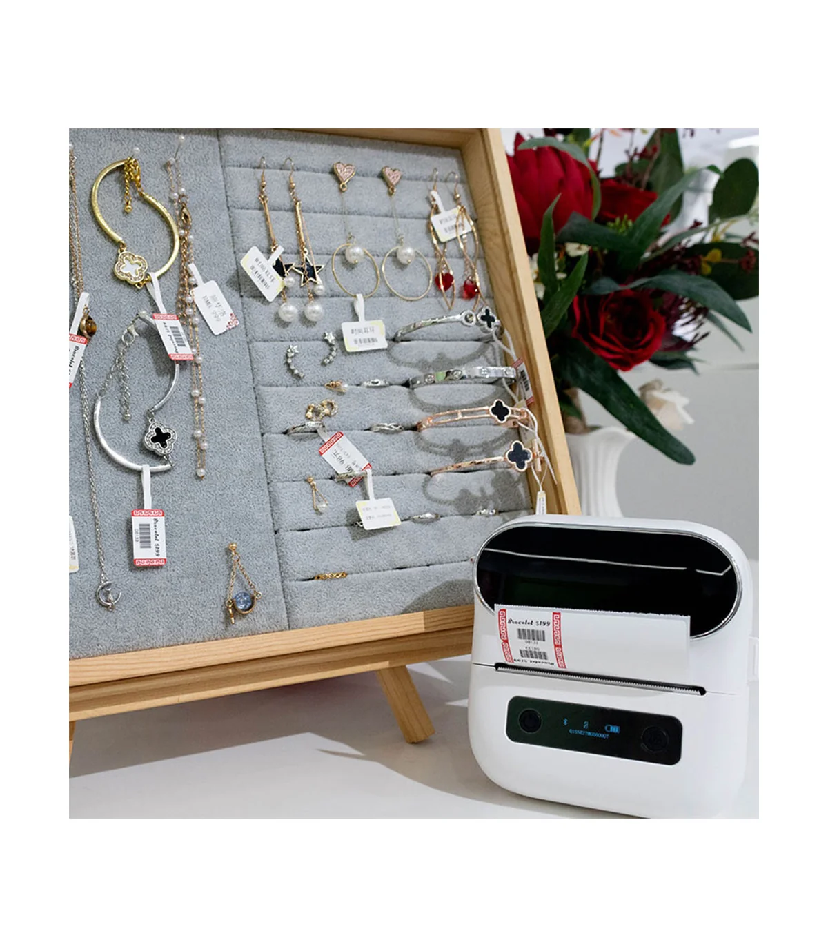 Máy in nhãn mini M220, Bluetooth, cầm tay di động | AIMO Việt Nam