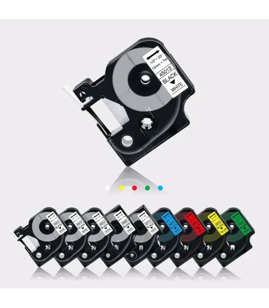 Dymo DM-A40913, [9mm x 7m], Chữ đen nền trắng | AIMO Việt Nam