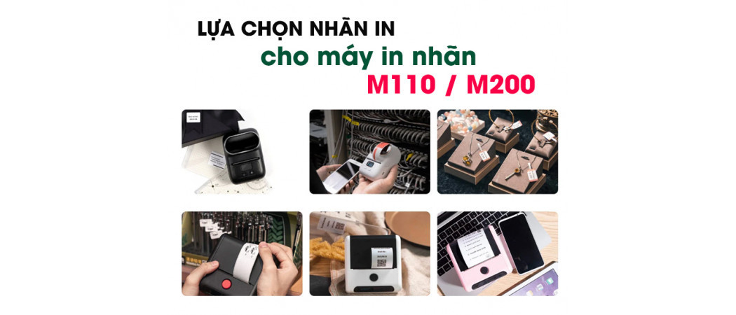 Tư Vấn Chọn Nhãn In Đúng Nhu Cầu Cho Máy in nhãn AIMO M110 / M200 / M220