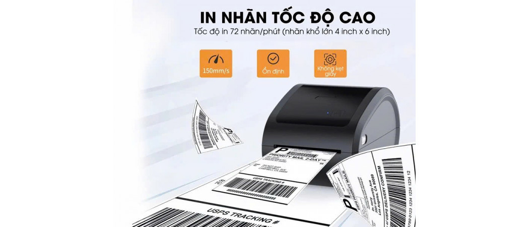 Máy In Nhãn AIMO 6XL Pro - Thay Thế DYMO, Tương Thích Nhãn DYMO